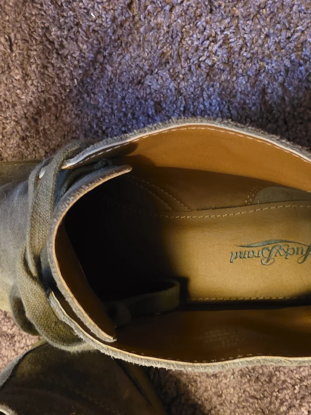 Lucky Brand Brown Suede Lace-Up Shoe